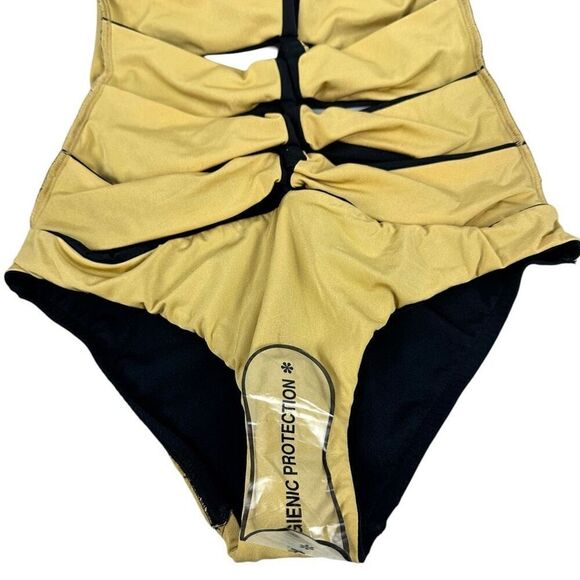 A. Che Luna Maillot Onyx-Feather One-Piece 4B NEW - Picture 8 of 12